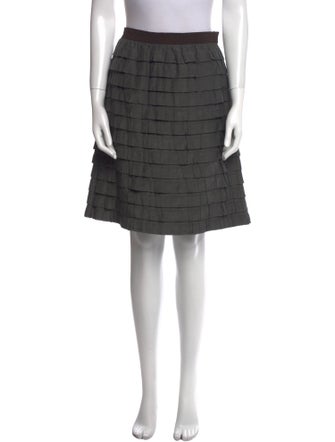 Piazza Sempione Ruffle Embellishment Knee-Length Skirt