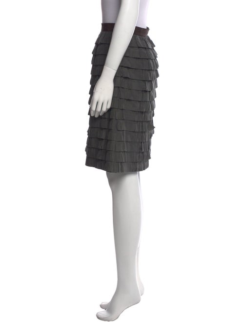 Piazza Sempione Ruffle Embellishment Knee-Length Skirt