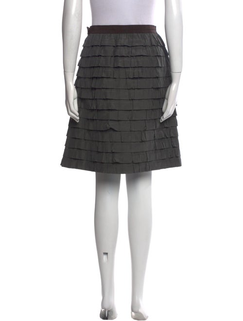 Piazza Sempione Ruffle Embellishment Knee-Length Skirt