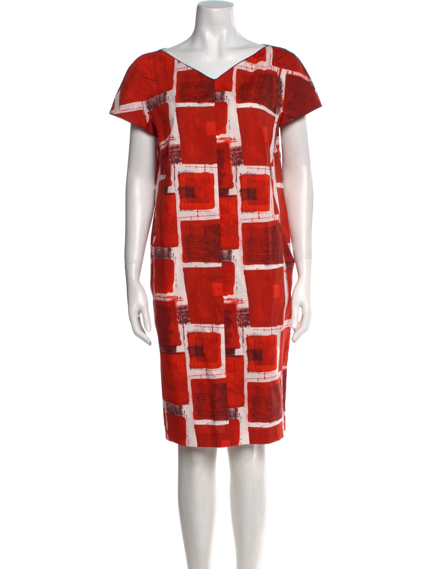 Piazza Sempione Printed Knee-Length Dress