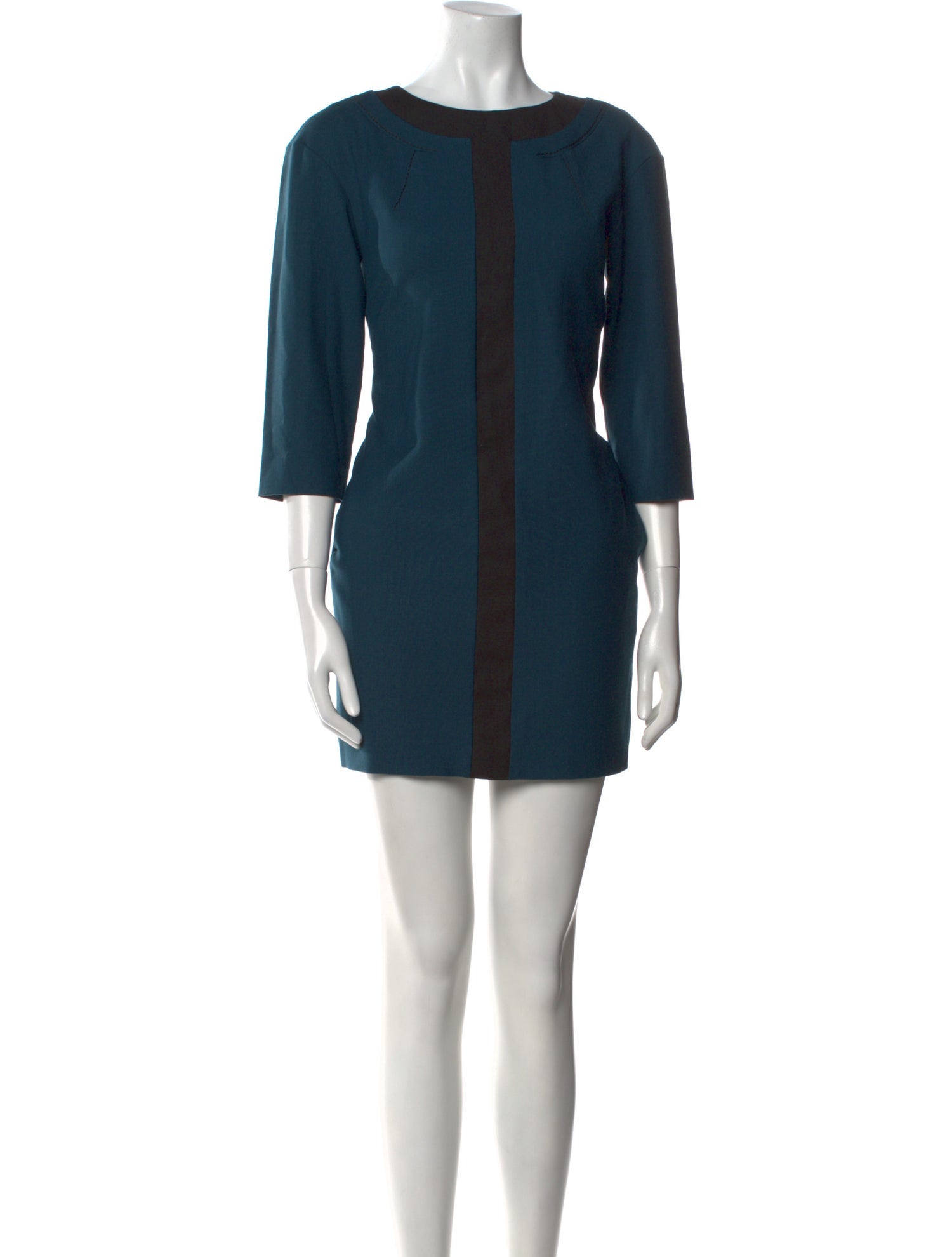 Piazza Sempione Colorblock Pattern Mini Dress