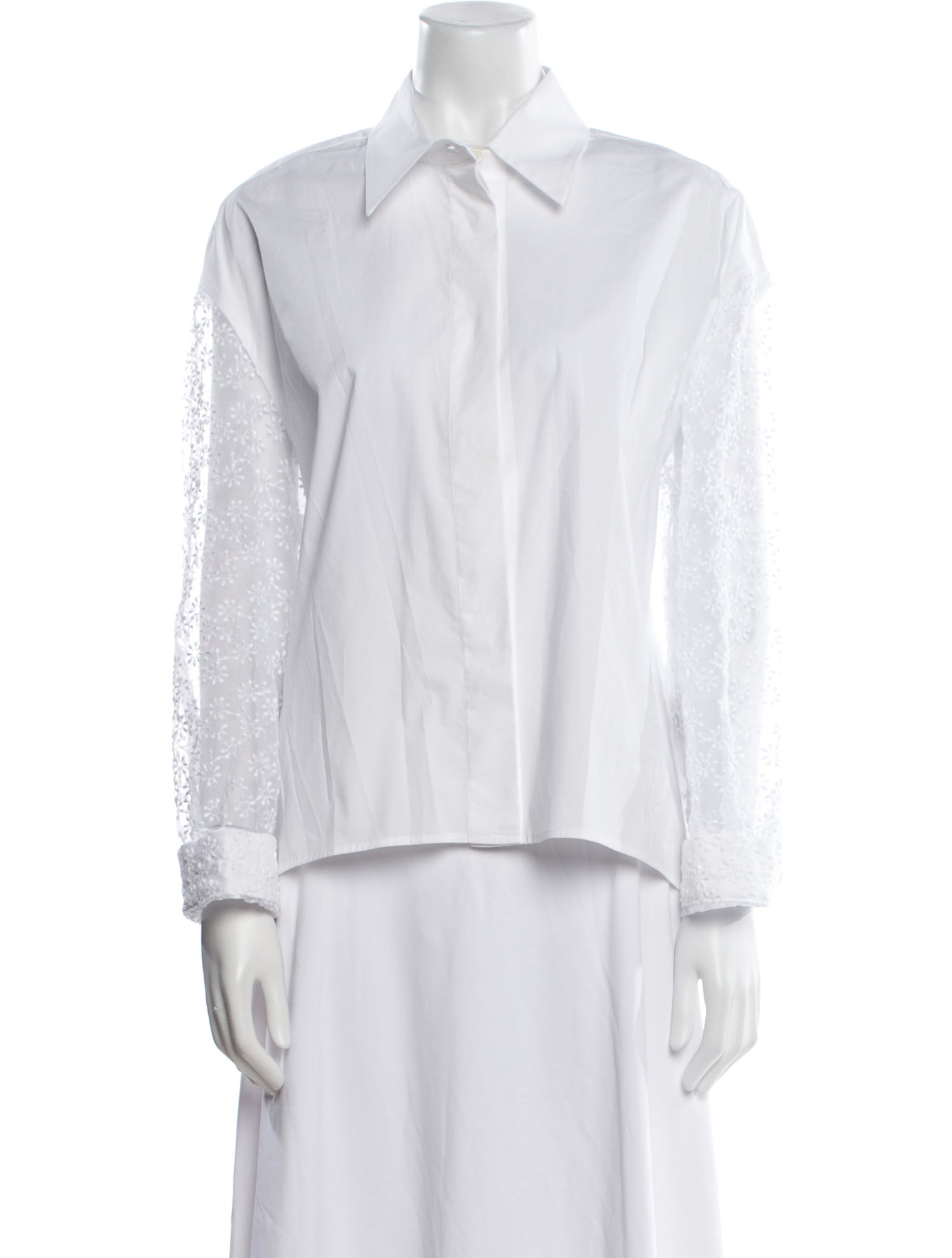 Piazza Sempione Long Sleeve Button-Up Top