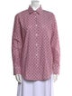 Piazza Sempione Printed Long Sleeve Button-Up Top