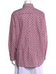Piazza Sempione Printed Long Sleeve Button-Up Top