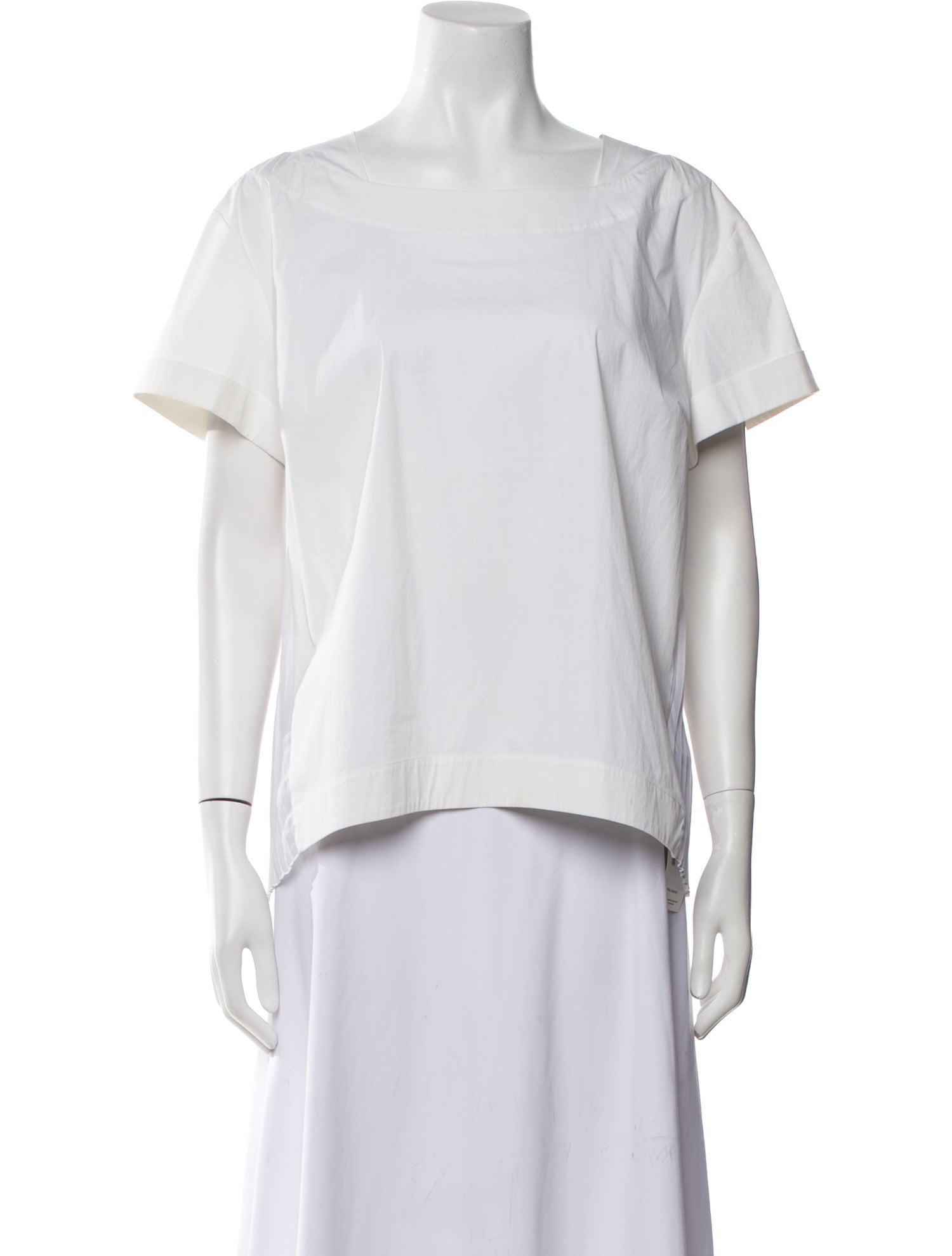 Piazza Sempione Square Neckline Short Sleeve T-Shirt