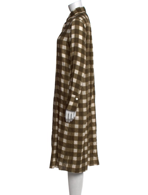 Piazza Sempione Plaid Print Midi Length Dress