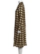 Piazza Sempione Plaid Print Midi Length Dress
