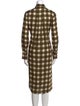 Piazza Sempione Plaid Print Midi Length Dress