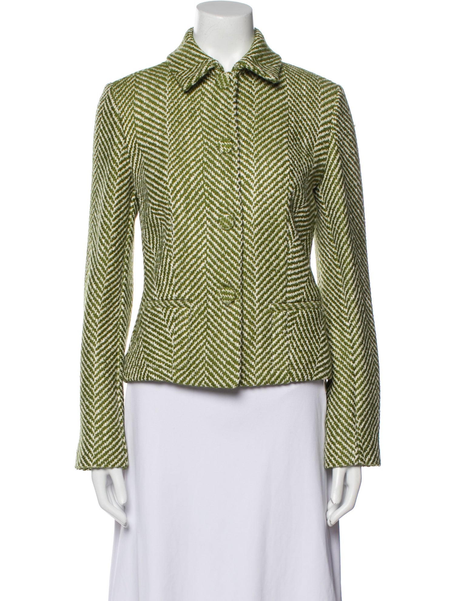 Piazza Sempione Wool Printed Evening Jacket