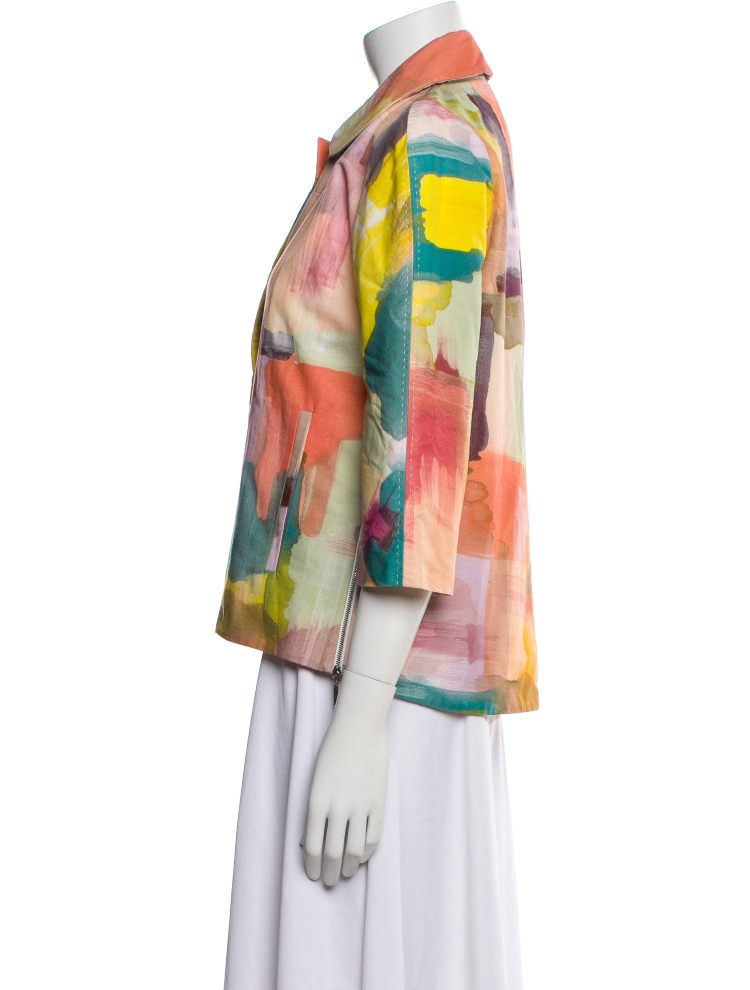 Piazza Sempione Colorblock Pattern Jacket
