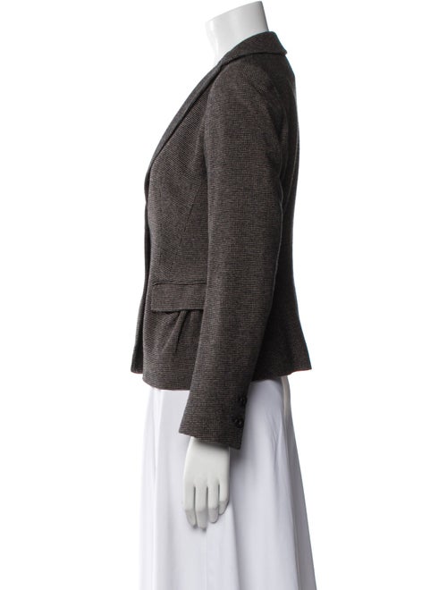 Piazza Sempione Cashmere Houndstooth Print Blazer