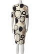 Piazza Sempione Polka Dot Print Knee-Length Dress