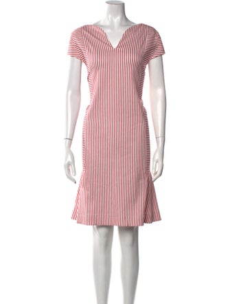 Piazza Sempione Striped Knee-Length Dress