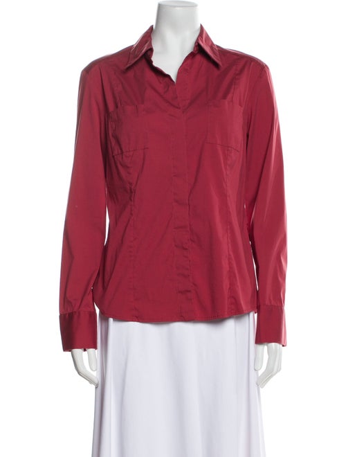 Piazza Sempione Long Sleeve Button-Up Top