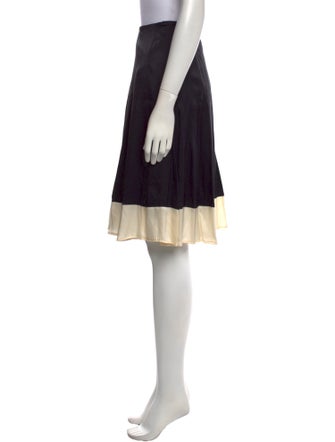 Piazza Sempione Pleated Accents Knee-Length Skirt