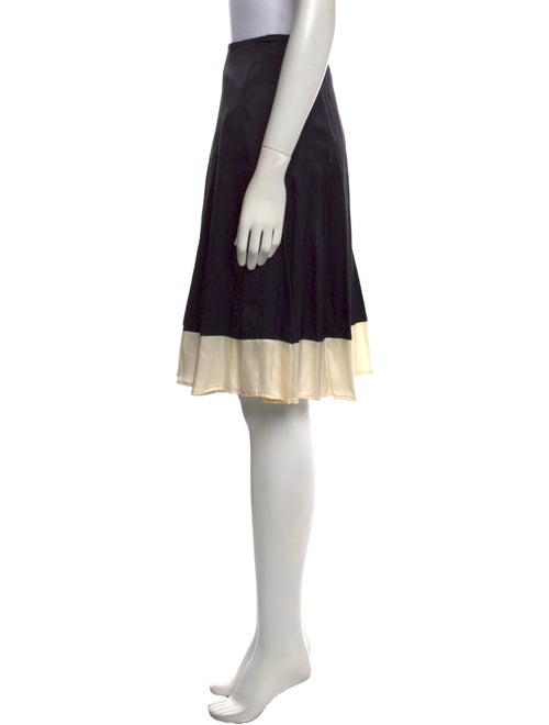 Piazza Sempione Pleated Accents Knee-Length Skirt