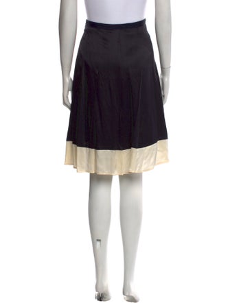 Piazza Sempione Pleated Accents Knee-Length Skirt