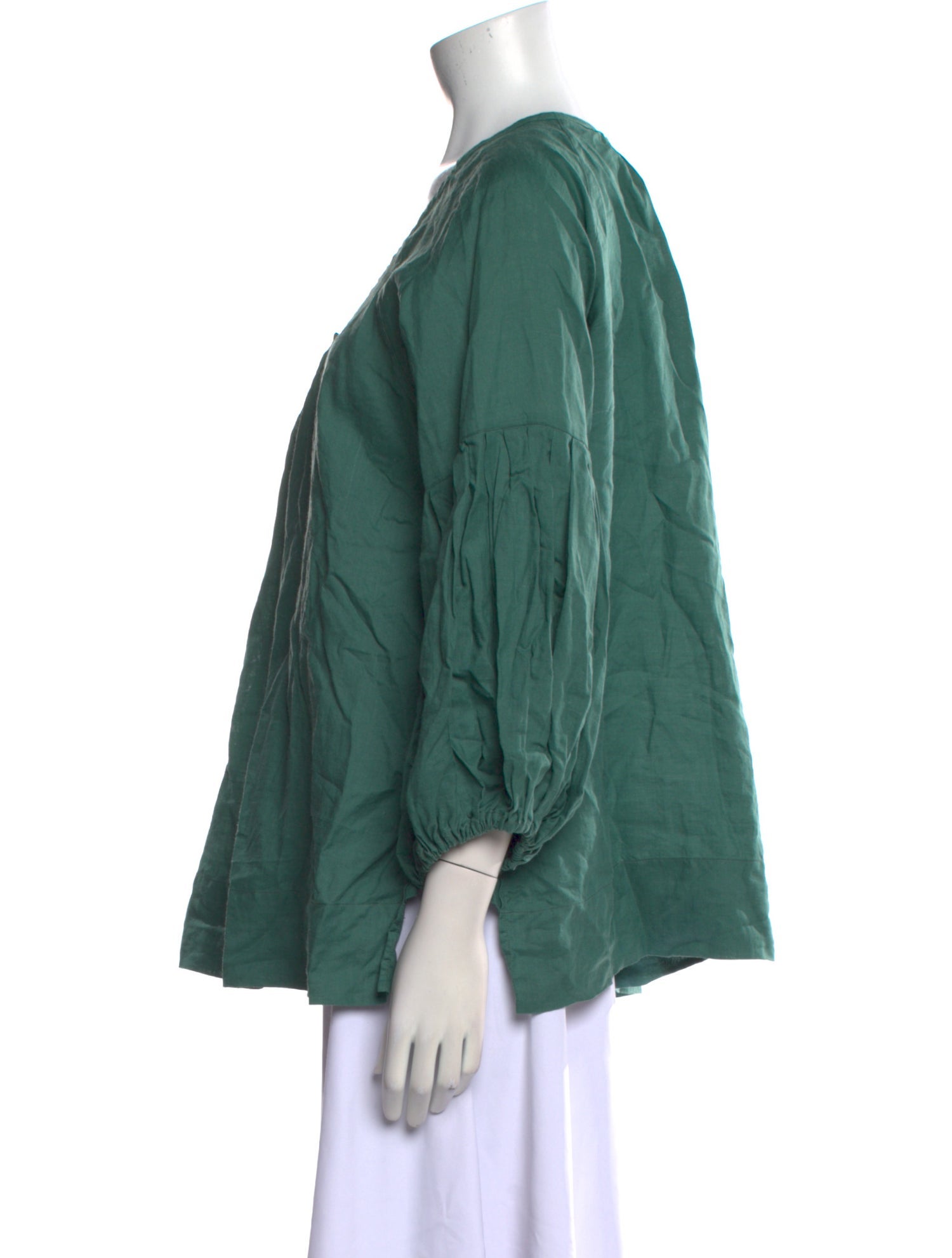 Piazza Sempione Bamboo Scoop Neck Blouse