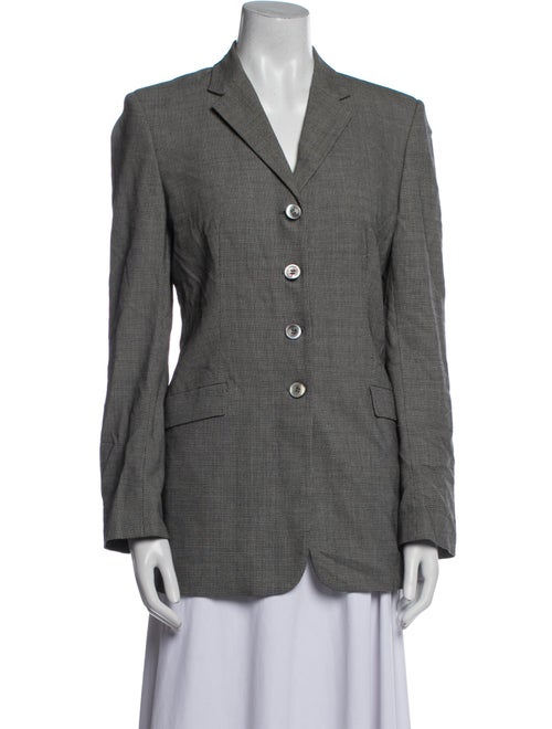 Piazza Sempione Virgin Wool Striped Blazer