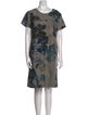 Piazza Sempione Printed Knee-Length Dress