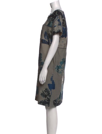 Piazza Sempione Printed Knee-Length Dress