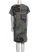 Piazza Sempione Printed Knee-Length Dress