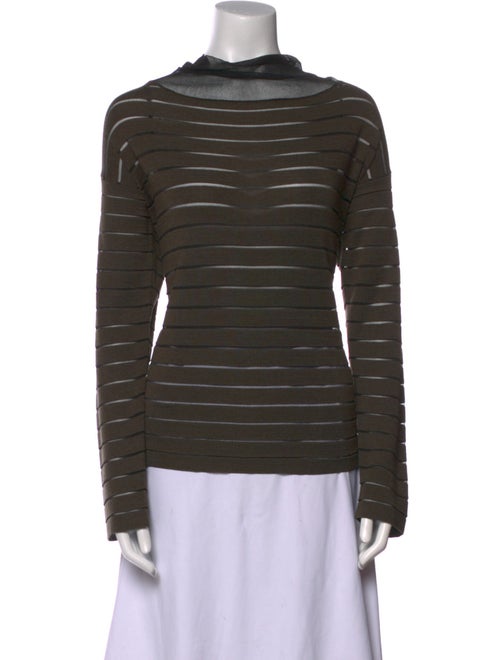 Piazza Sempione Virgin Wool Striped Sweater