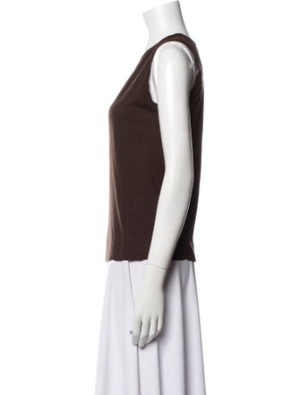 Piazza Sempione Scoop Neck Sleeveless Top
