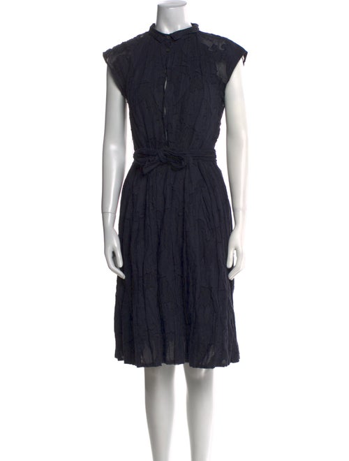 Piazza Sempione Mock Neck Midi Length Dress