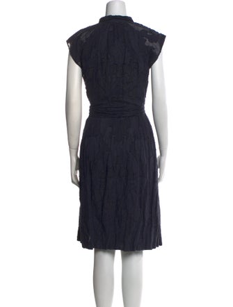 Piazza Sempione Mock Neck Midi Length Dress