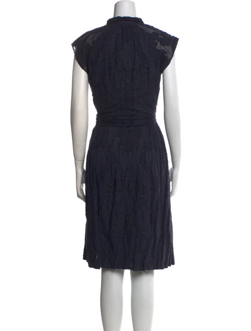 Piazza Sempione Mock Neck Midi Length Dress