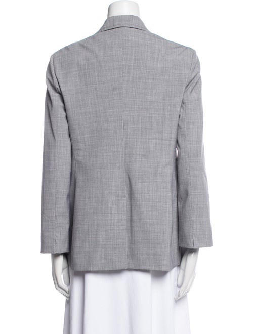 Piazza Sempione Virgin Wool Plaid Print Blazer