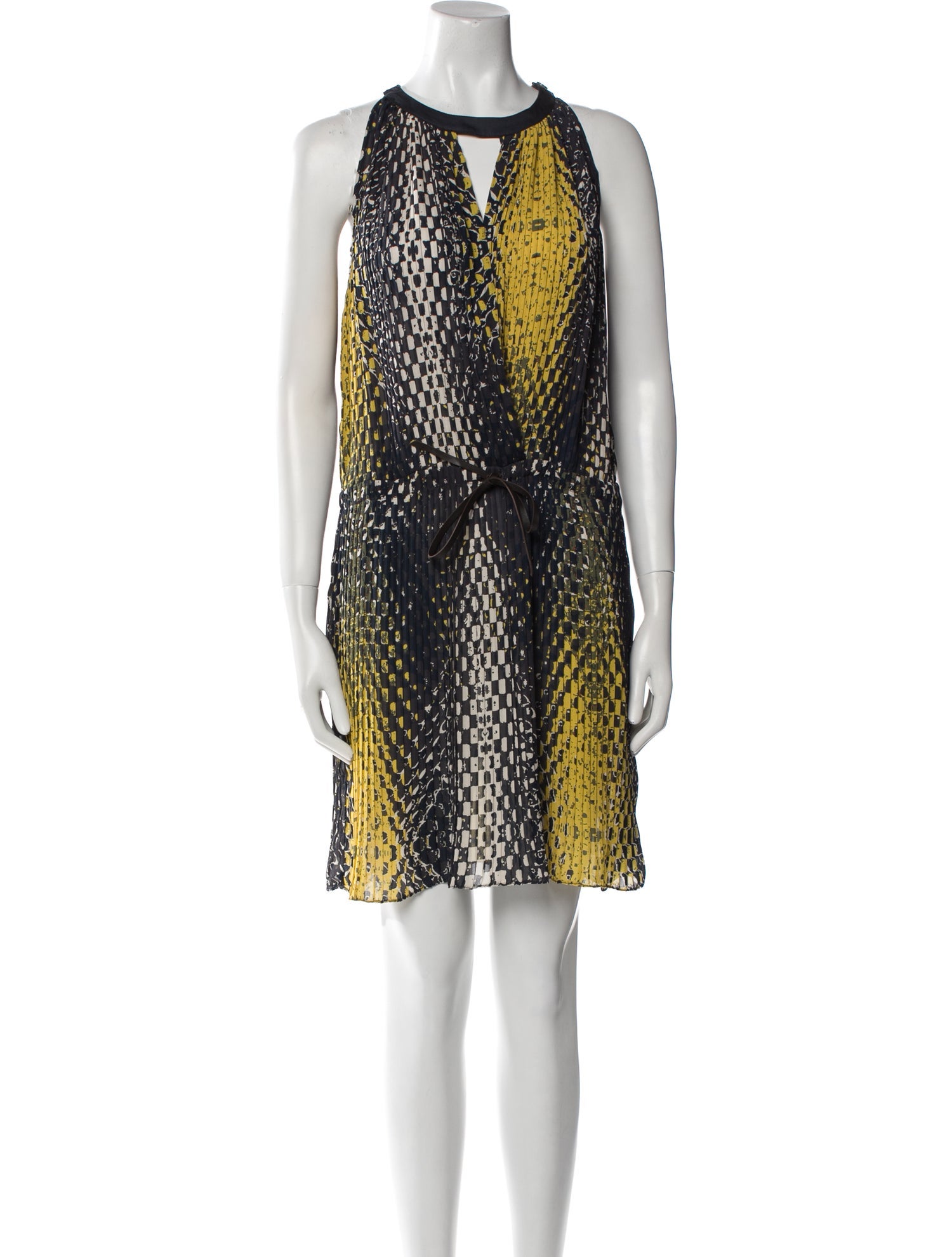 Piazza Sempione Animal Print Mini Dress