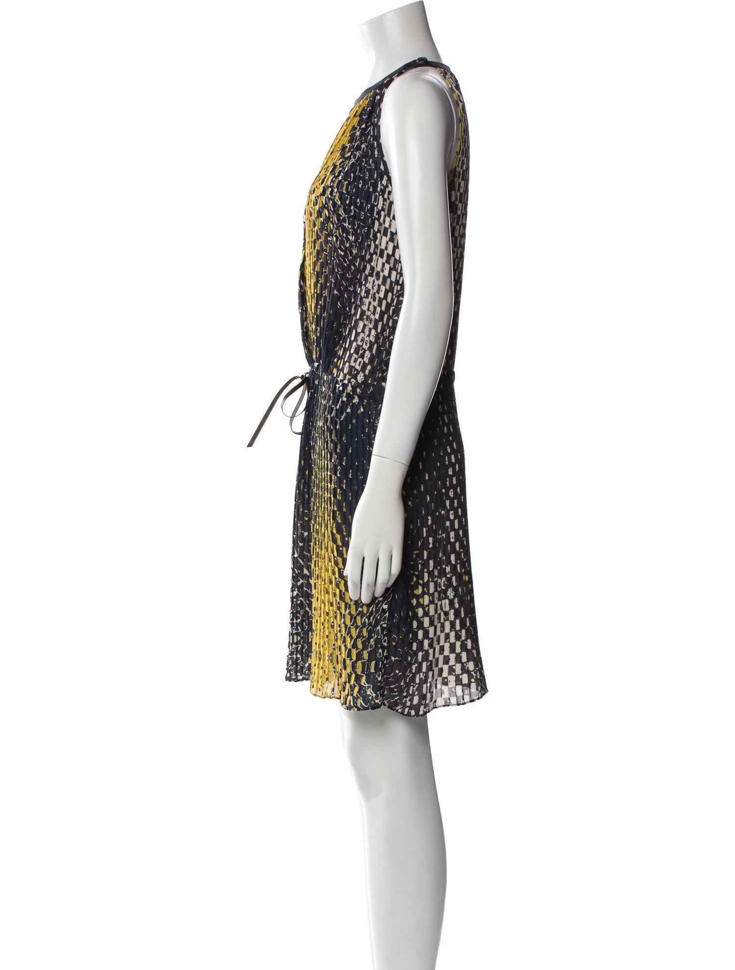 Piazza Sempione Animal Print Mini Dress