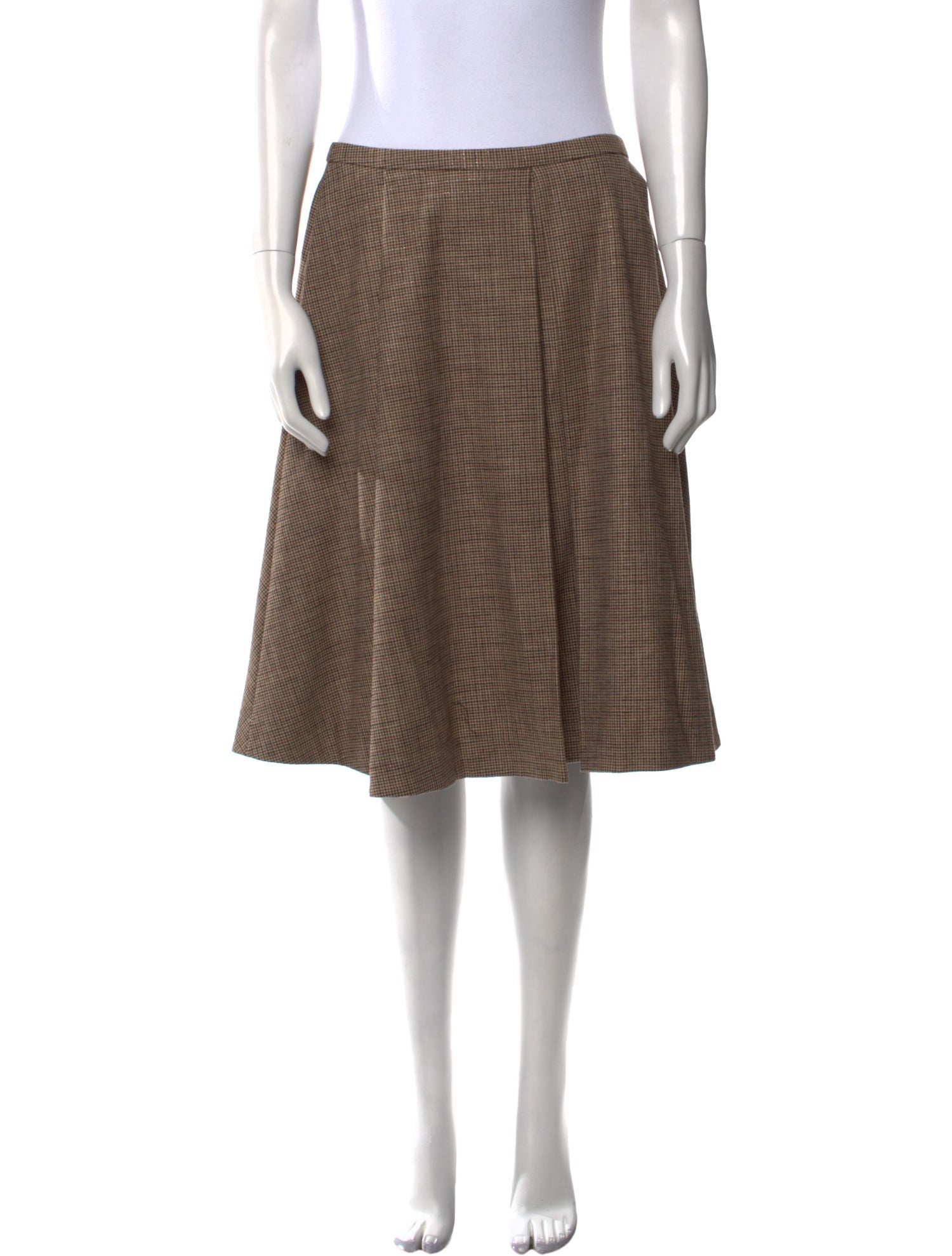 Piazza Sempione Virgin Wool Knee-Length Skirt w/ Tags