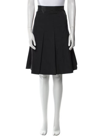 Piazza Sempione Pleated Accents Knee-Length Skirt