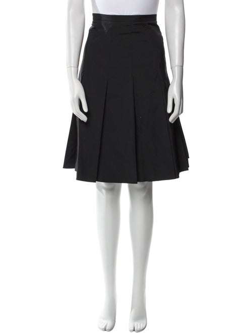 Piazza Sempione Pleated Accents Knee-Length Skirt