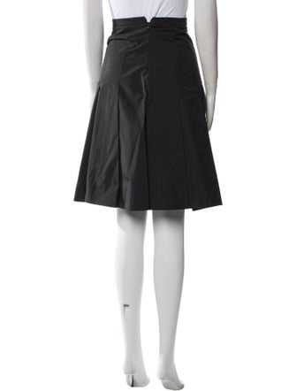 Piazza Sempione Pleated Accents Knee-Length Skirt