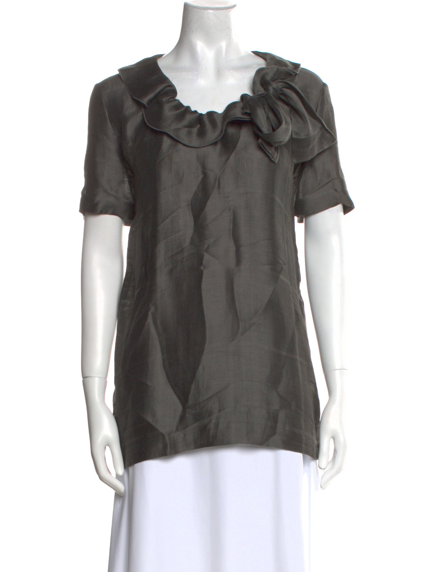 Piazza Sempione Scoop Neck Short Sleeve Top