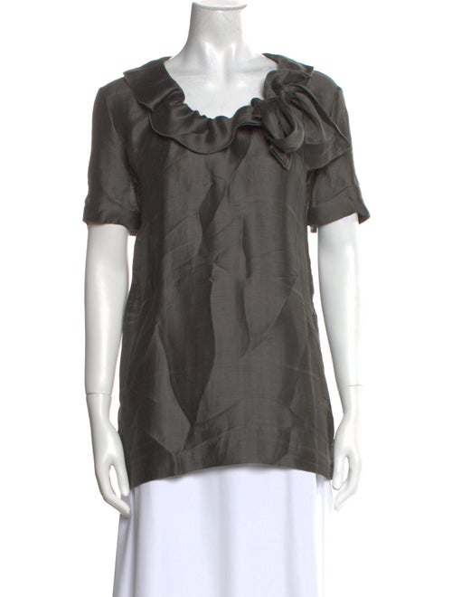 Piazza Sempione Scoop Neck Short Sleeve Top