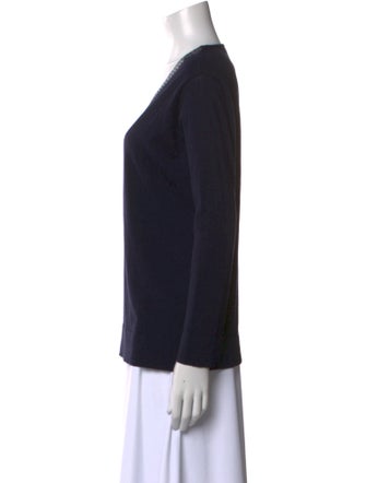 Piazza Sempione Virgin Wool V-Neck Top