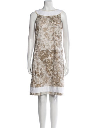 Piazza Sempione Printed Knee-Length Dress
