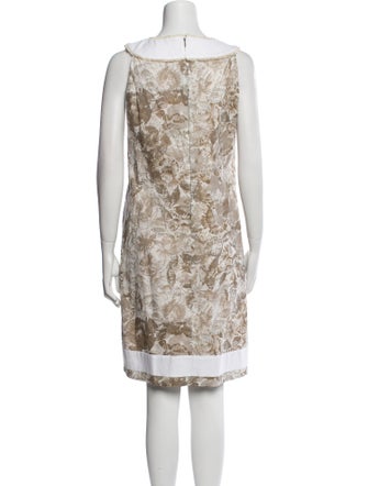 Piazza Sempione Printed Knee-Length Dress