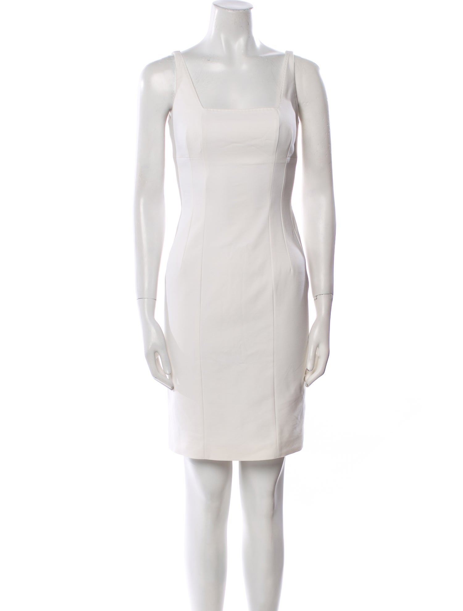 Piazza Sempione Square Neckline Mini Dress