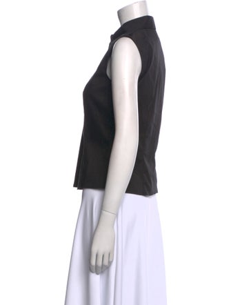 Piazza Sempione Sleeveless Button-Up Top