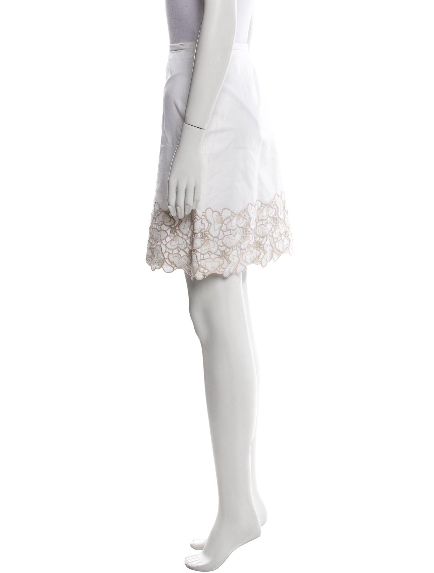 Piazza Sempione Lace Trim Embellishment Mini Skirt