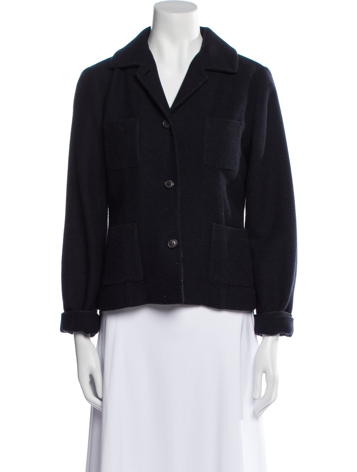 Piazza Sempione Virgin Wool Striped Jacket