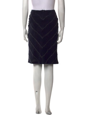 Piazza Sempione Striped Knee-Length Skirt