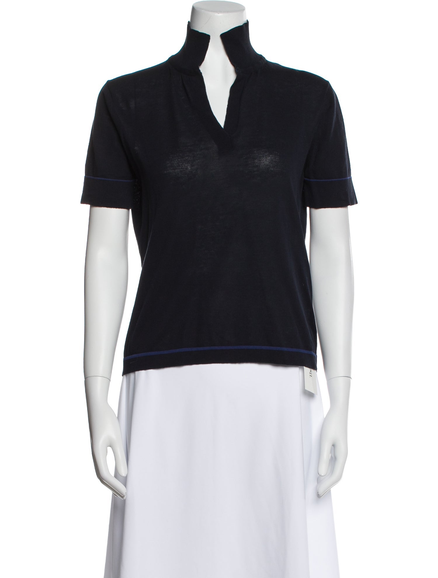 Piazza Sempione V-Neck Short Sleeve Polo