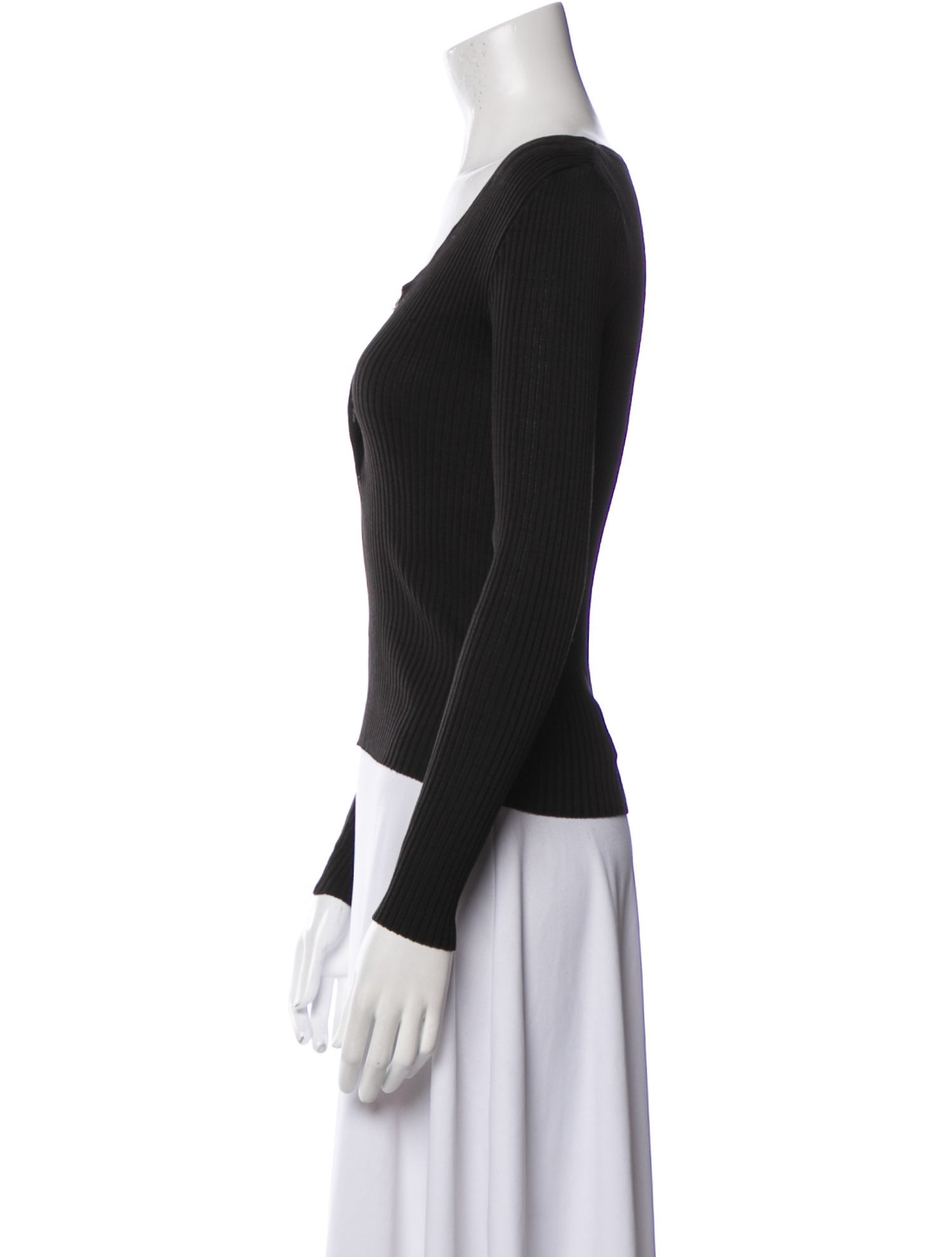 Piazza Sempione V-Neck Long Sleeve Top